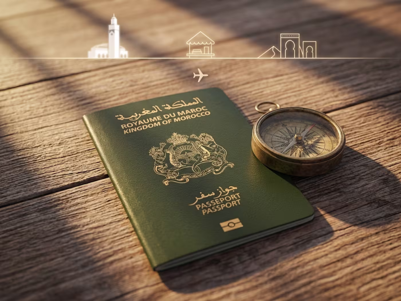 Morocco visa free countries map showing accessible destinations for Moroccan passport holders