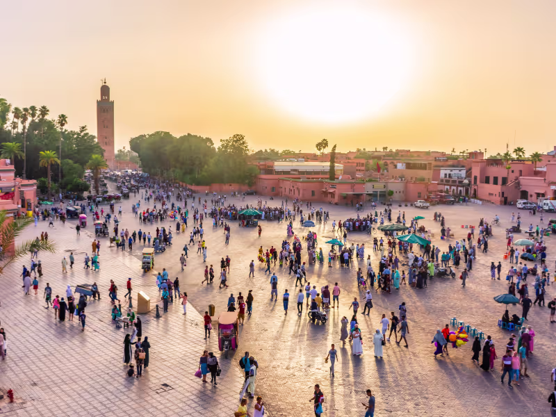 Marrakech Jemaa el-Fna square, Morocco
