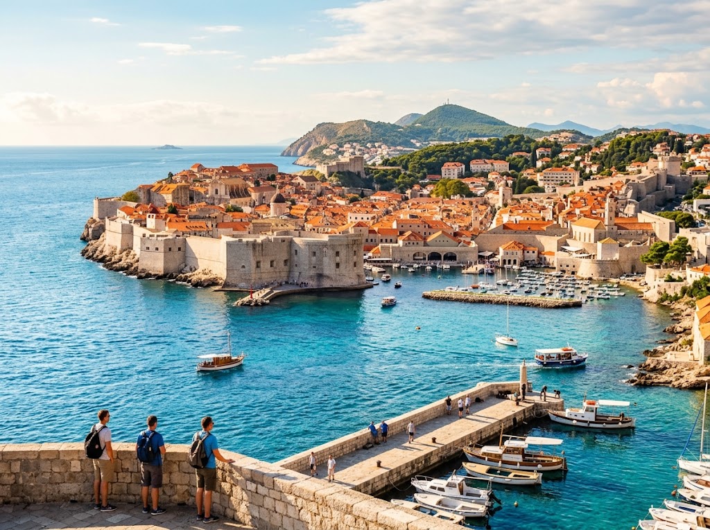 Best places to visit in Croatia - aerial view of Dubrovnik