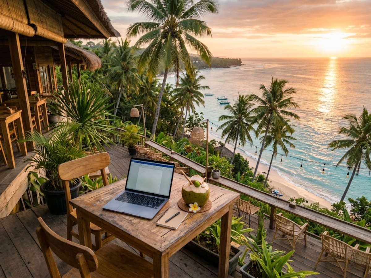 Digital nomads working remotely in affordable destinations